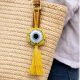 Handmade Printed Evil Eye Tassel Charm